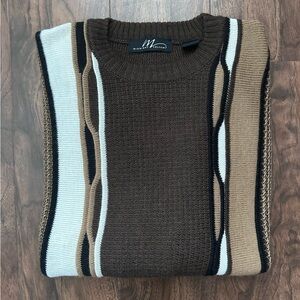 Men's Brown and Tan Sweater